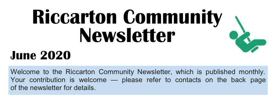 RC Newsletter June 2020 masthead